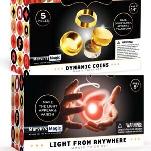 NWB FAO Schwartz Magic Light from Anywhere & Dynamic Coins Kit‎ Toy Illusion